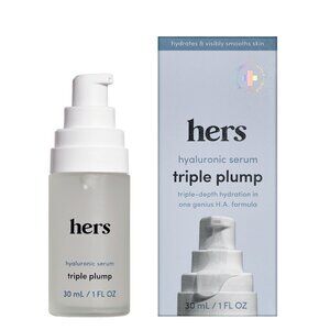 New hers hyaluronic serum triple plump 1 fl oz